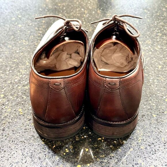 John Varvatos Luxe Brown Leather Wingtip Oxfords. size 11.5 main image 10